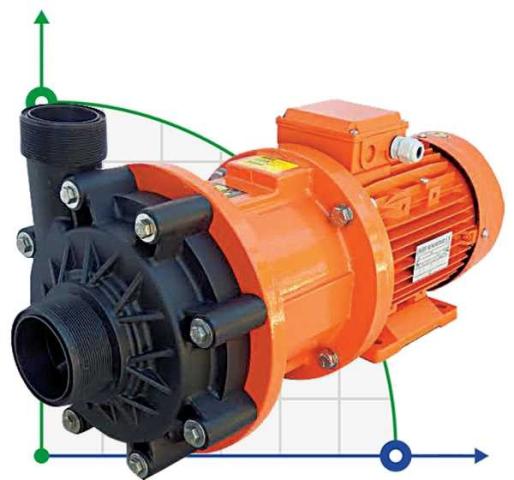 ADM 40 PVDF/TF/5.5HP/2800RPM насос с магнитной муфтой