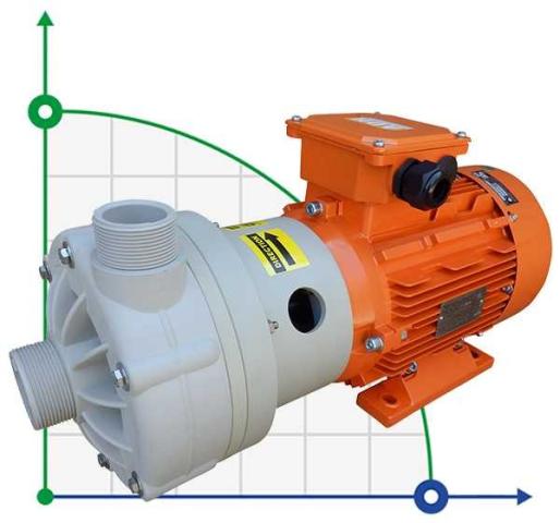 ADH 140 PP/B/4HP/TF/2800/BSP - горизонтальный центробежный насос