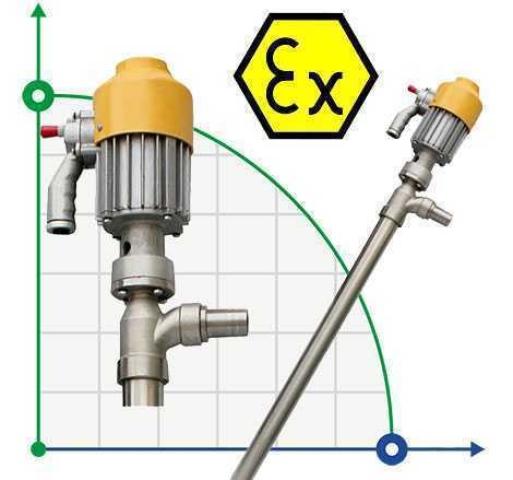 Насос для бочек BTS-HD-EX2-V+SS304-HP-1000mm