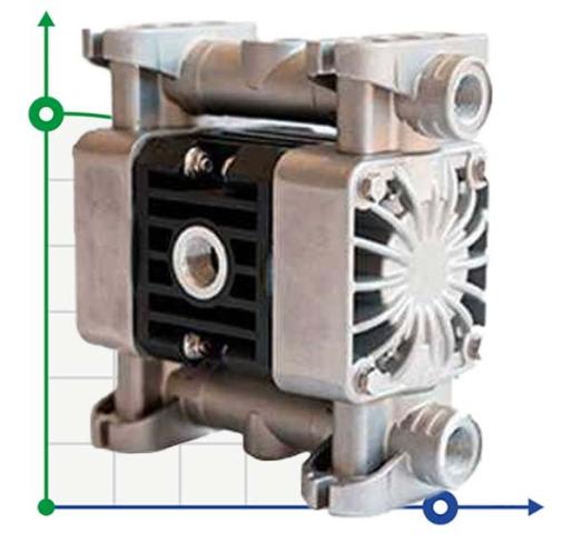 Пневматический мембранный насос BOXER 15 ALU IB15-AL-HTTAT--