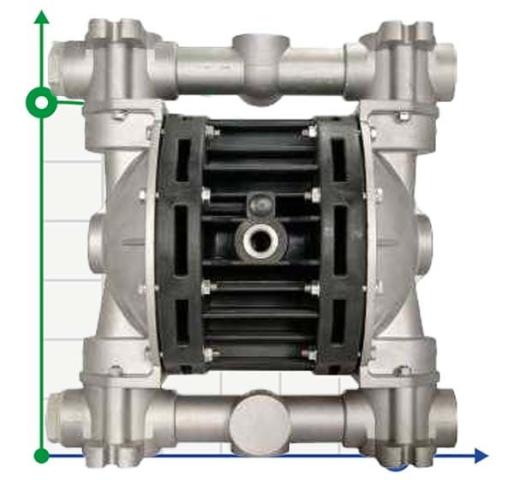 Пневматический мембранный насос BOXER 100 ALU IB100ALMTAIT--