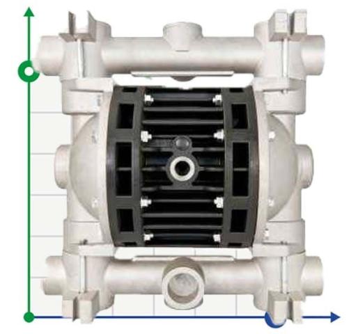 Пневматический мембранный насос BOXER 150 ALU IB150-ALHTTRV--