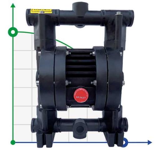RUBY 020V-P-TVT-T насос пневматический мембранный