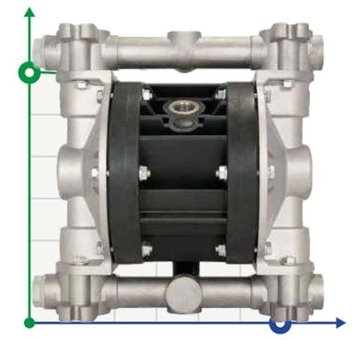 Пневматический мембранный насос BOXER 50 Alu IB50-Al-HTTLT--
