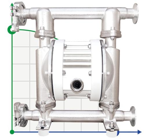 RUBY FDA 015S-W-TST-T насос пневматический мембранный