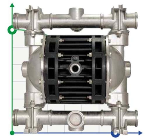 Пневматический мембранный насос BOXER 150 AISI 316 IB150-A-HTTAT--