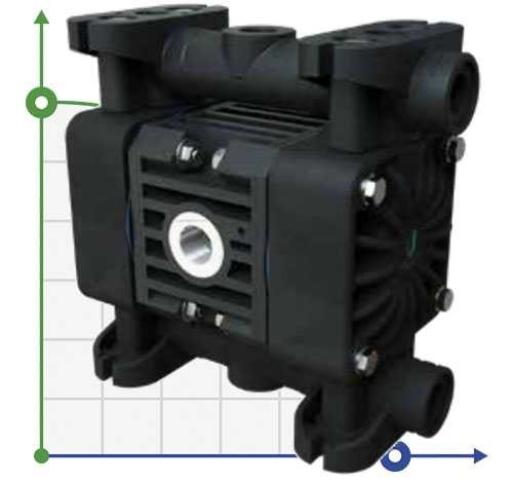 Пневматический мембранный насос BOXER 15 PVDF IB15-FCNTTED--