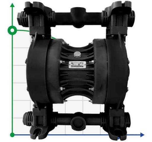 RUBY 051V-P-TVT-T насос пневматический мембранный