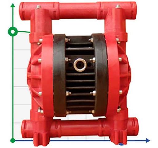 RUBY 025P-P-TPT-F насос пневматический мембранный