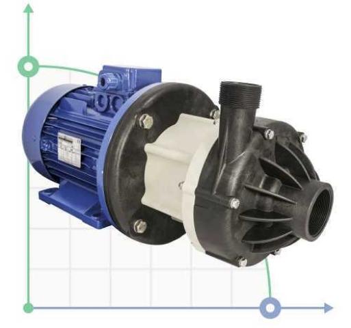 Насос с магнитной муфтой DM 30 PVDF, VITON, 4,0 кВт