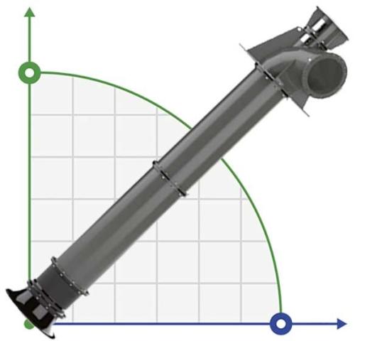 Veneroni E, 1400 m3/h осевой пропеллерный насос