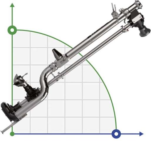 Veneroni LVTM 15/540, 4,5m, 360 m3/h вертикальный насос от ВОМ с смесительным винтом