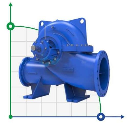 ESCE 125-350 (380) - насос двустороннего входа без двигателя