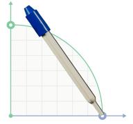 Стеклянный датчик температуры до 100 град.