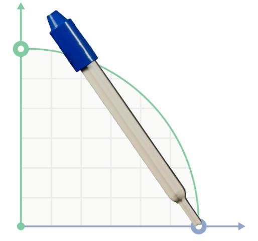 Стеклянный датчик температуры до 100 град.