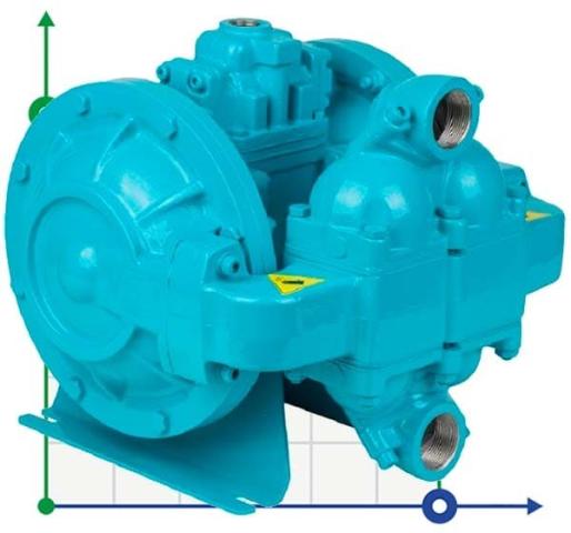 Пневматический насос для тяжелых условий эксплуатации DiaPump DPH 15 AL-N