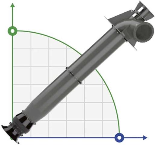 Veneroni S, 9000 m3/h осевой пропеллерный насос