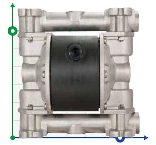 Насос DEBEM MICROBOXER ALU+PTFE пневматический мембранный IMICR-AL-MTTLT--