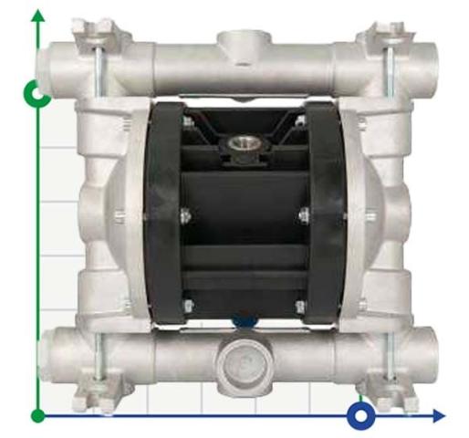 Пневматический мембранный насос BOXER 90 ALU IB90-ALHTAAT--