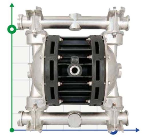 Пневматический мембранный насос BOXER 100 AISI316 IB100A-HTAAT--