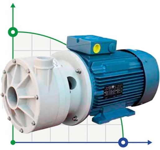 Горизонтальный центробежный насос МВ 180, ПП, LIP SEAL, VITON, A