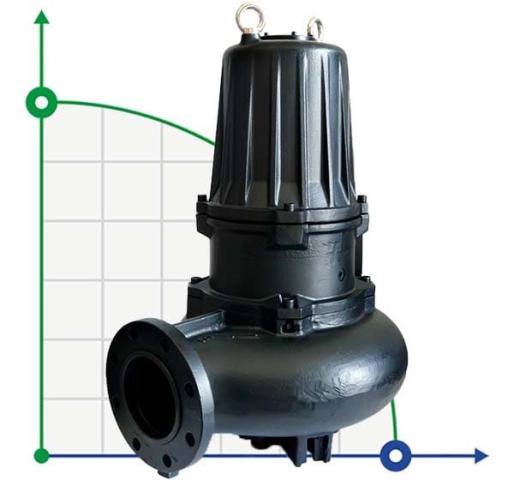 Промышленный дренажный насос AT 150/4/200 C.260 Dreno Pompe с режущим открытым рабочим колесом