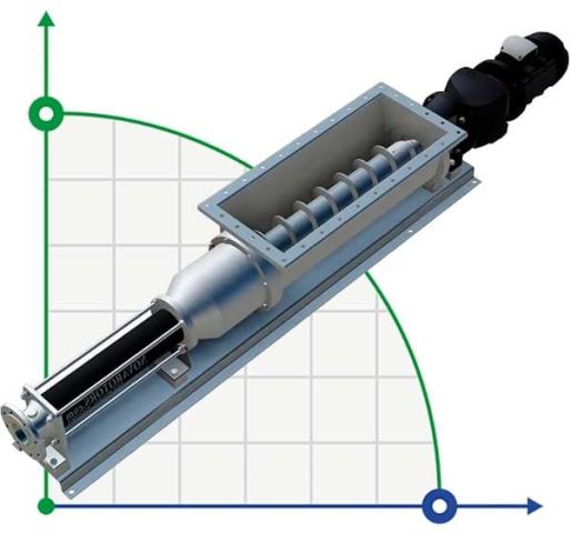 Винтовой насос для сточных вод Nova Rotors DHS-T, D020, 05K2, 2.5m3/h, 120m, 1400rpm