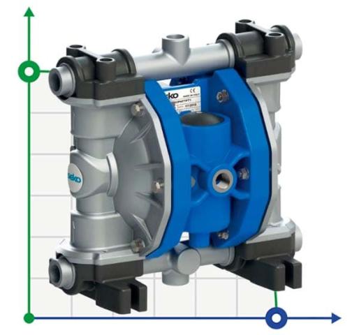 Пневматический мембранный насос SEKO Duotek AF65 ALU