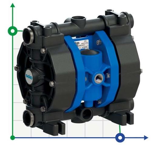 Пневматический мембранный насос SEKO Duotek AF100 PVDF