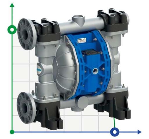 Пневматический мембранный насос SEKO Duotek AF700 ALU