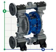 Пневматический мембранный насос SEKO Duotek AF400 ALU