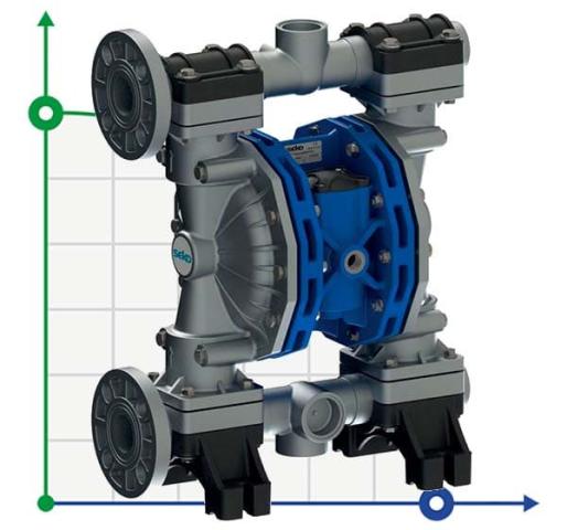 Пневматический мембранный насос SEKO Duotek AF400 ALU