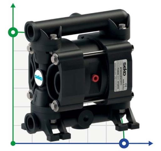 Пневматический мембранный насос SEKO Duotek AF30 PVDF