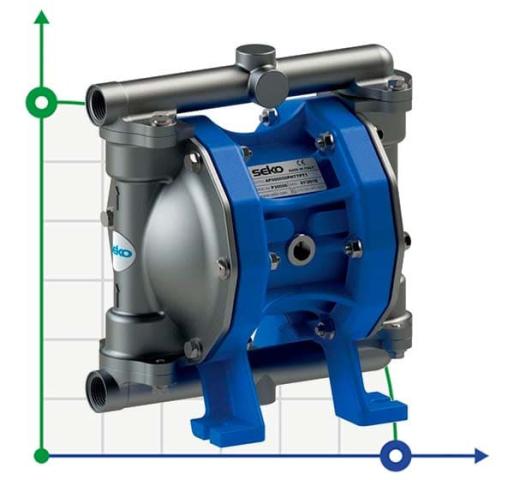 Пневматический мембранный насос SEKO Duotek AF50 AISI316
