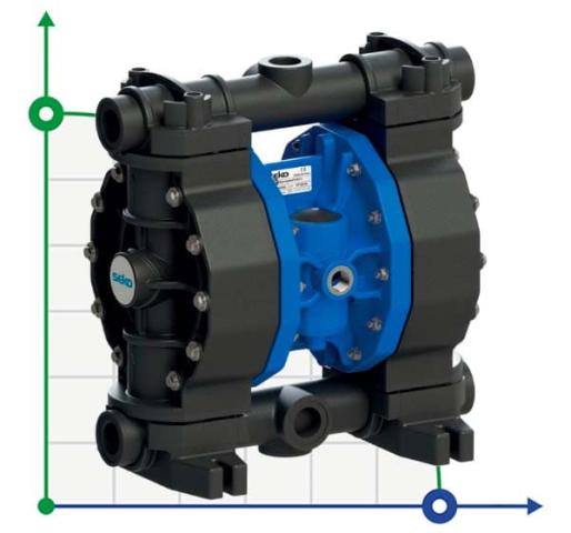 Пневматический мембранный насос SEKO Duotek AF65 PP