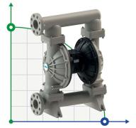Пневматический мембранный насос SEKO Duotek AF1000 PP