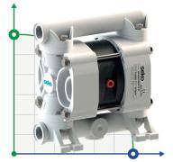 Пневматический мембранный насос SEKO Duotek AF30 POM