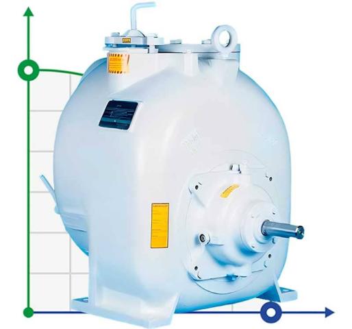 Самовсасывающий насос для откачки сточных вод P-6, 33/330, 30 kW, без двигателя