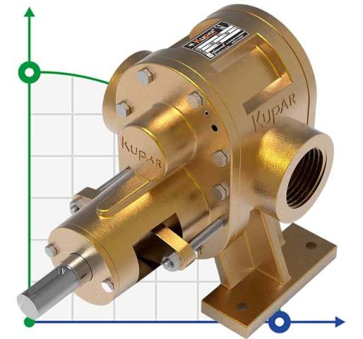 Шестеренчатый насос для краски Kupar KHP 2 1/2 дюйма-B, Bronze, 3,5-35 м3/ч