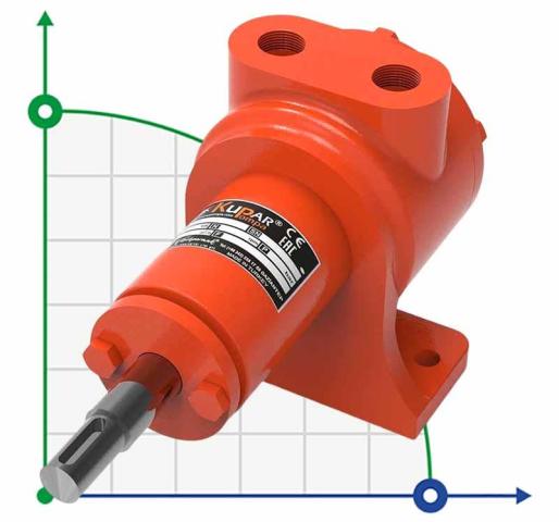 Шестеренчатый насос для масла Kupar KIP 1/2 дюйма, 0,1-1,5 м3/час
