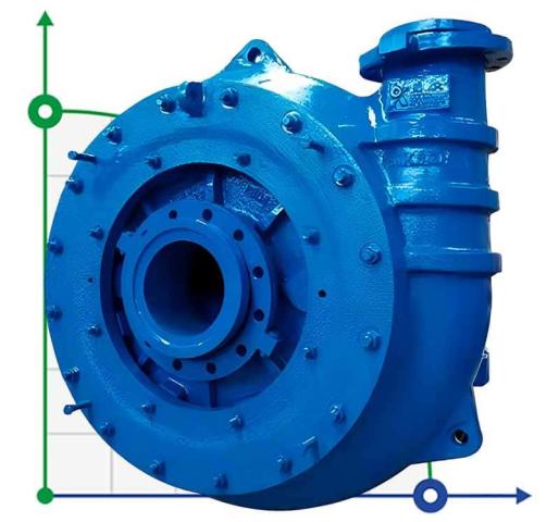 Высокоподъемный гравийный насос KSGH, 150-400 мм, 180-5800 м3/ч, 20-85 м