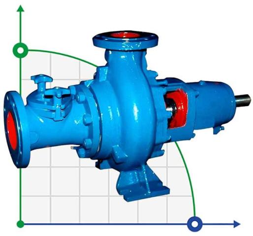 Насос KWP для канализационного ила, 40-500 мм, 10-3000 м3/ч, 5-80 м