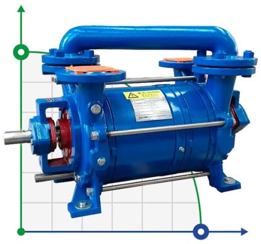 Водокольцевой вакуумный насос DLV-180 AISI316
