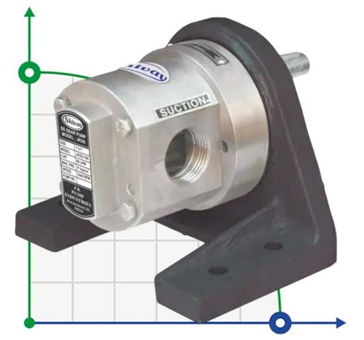 Шестеренчатый насос JKSS 050 1/2  дюйма, 1,5 m3/h, AISI 316 для овощного соуса