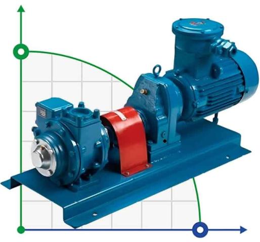 Насос для бензина VANE PUMP YA-50B 2 дюйма 300 l/min, 2,2 kW, 640 rpm пластинчато-роторный