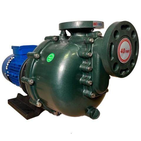 Насос для раствора сульфит натрия QHB-40012 PVDF, 245L/min, 12,5m, 380V, центробежный самовсасывающий