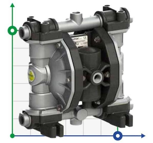 PHOENIX P65 ALU HYTREL+PTFE ATEX пневматический мембранный насос