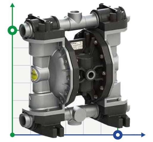 PHOENIX P160 ALU HYTREL+PTFE ATEX пневматический мембранный насос