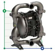 PHOENIX P700 AISI316 ATEX пневматический мембранный насос