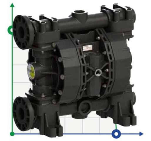Мембранный насос для серной кислоты PHOENIX P700 PVDF SANTOPRENE+PTFE, 700 л/мин